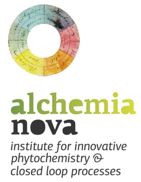 logo of alchemia nova insitute for innovative phytochemistry and closed loop process