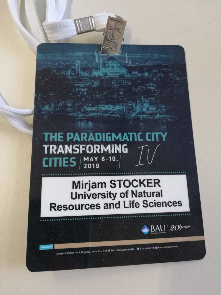 Conference card of Project team member